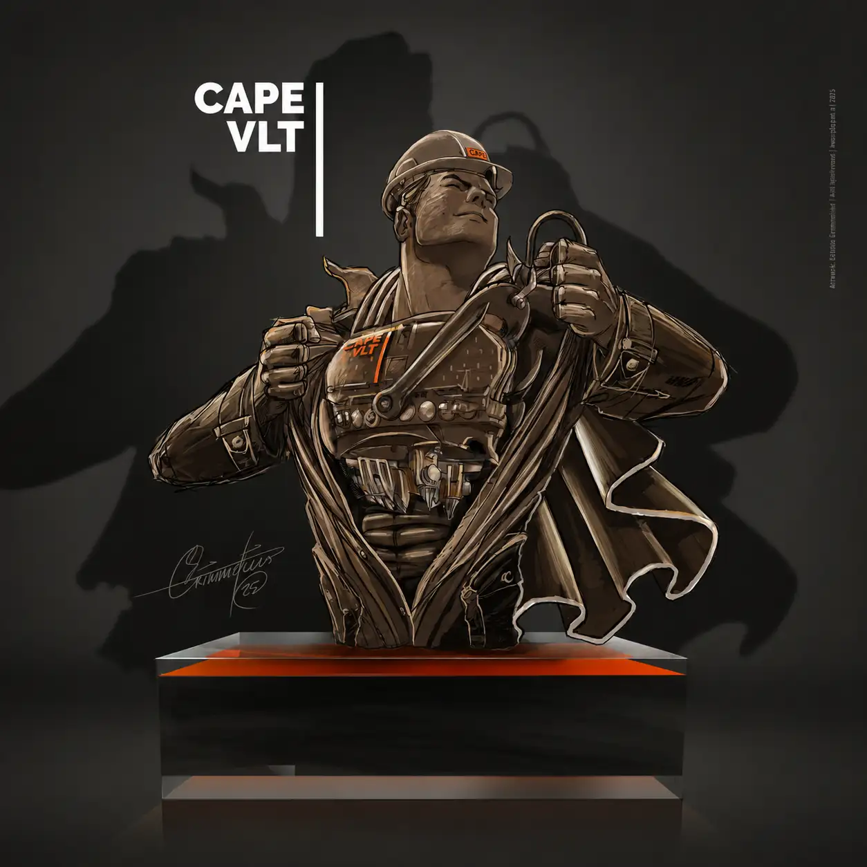 3D-visual van het Cape Holland beeld