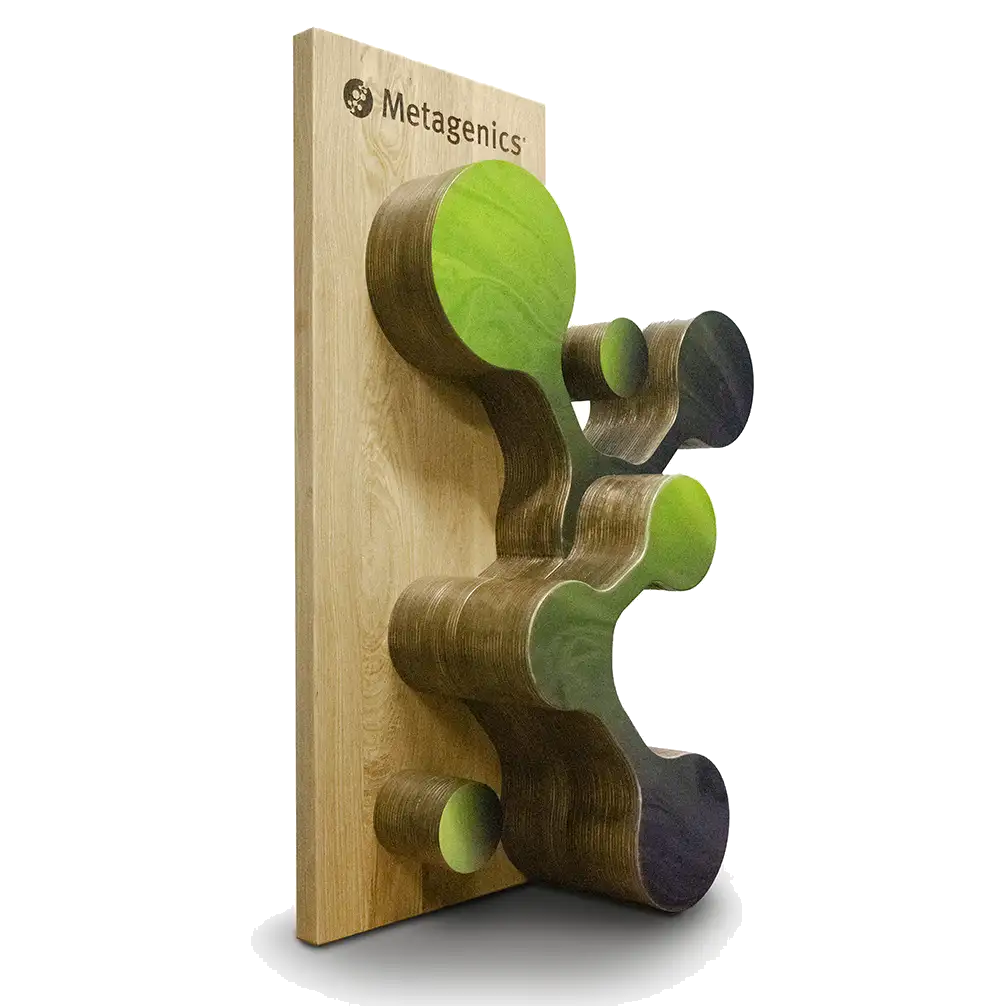 Entreebeeld, kantoorgebouw, hout