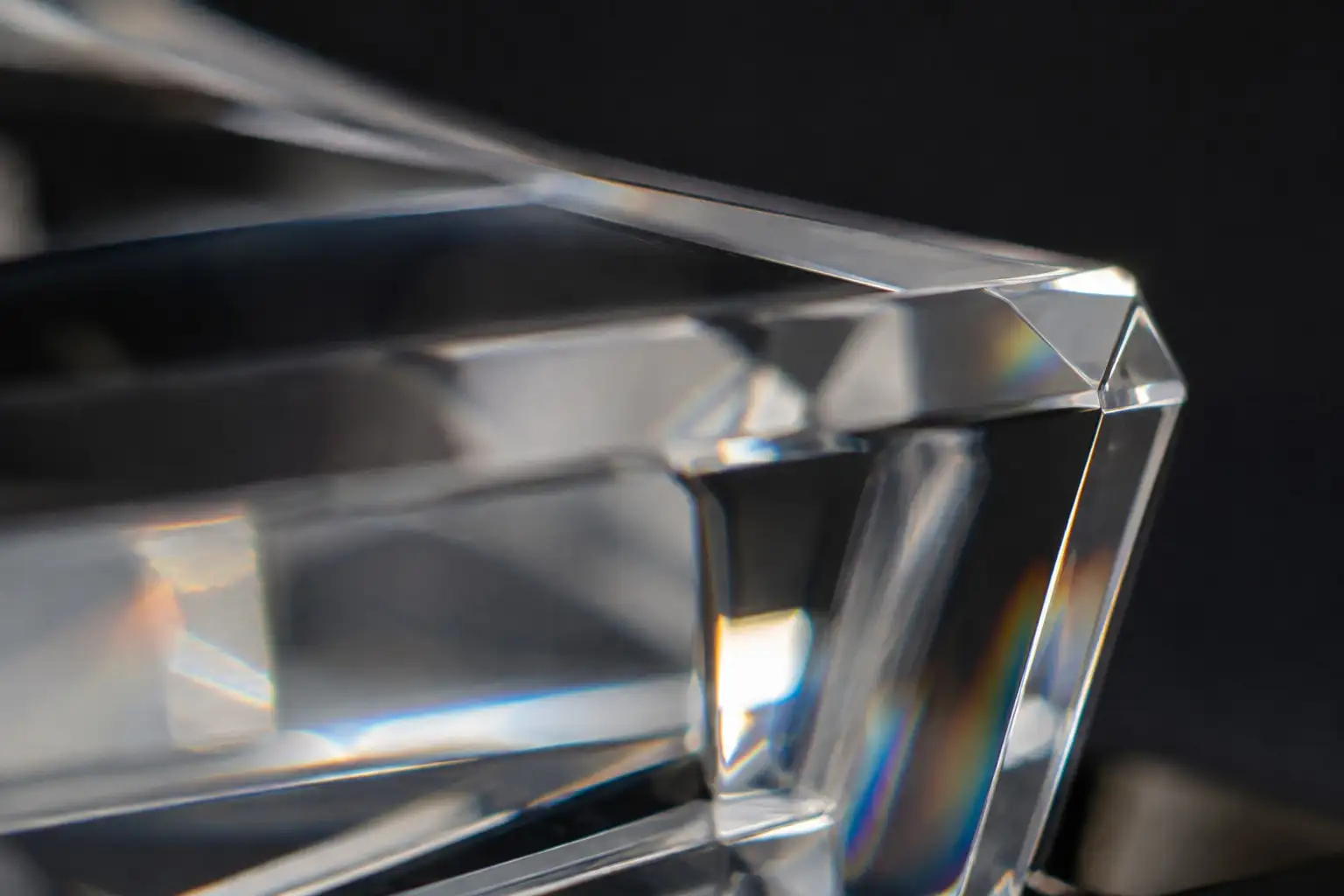 Macro-opname van het oppervlak van glas