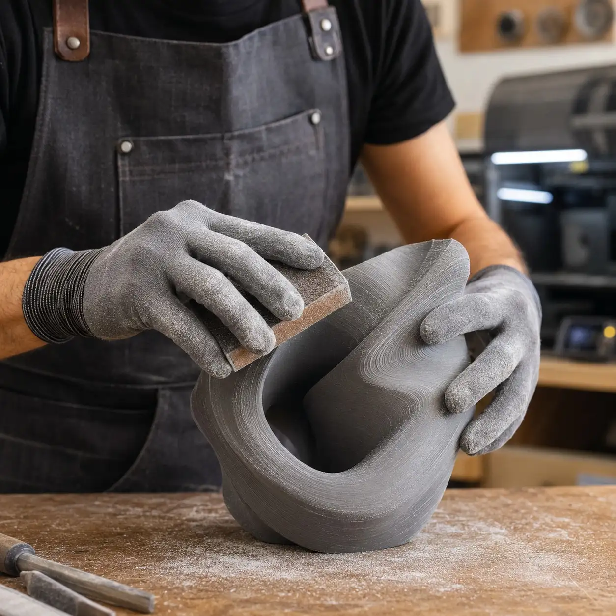 Schuren van een geprint object
